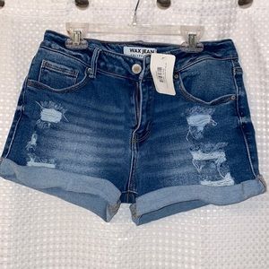 New Wax Collection Jean Shorts
